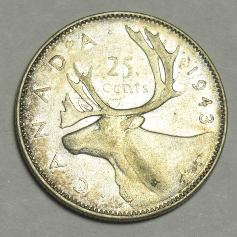 1943 Canadian Quarter . . . . VF/XF
