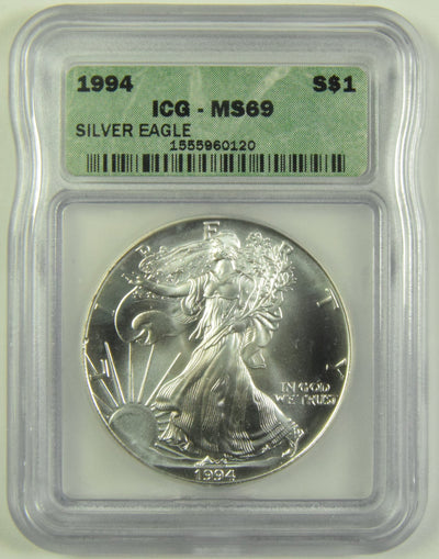 1994 Silver Eagle ICG MS-69