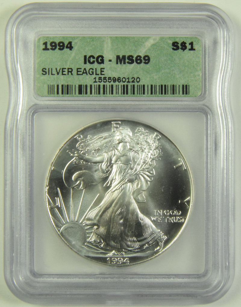 1994 Silver Eagle ICG MS-69