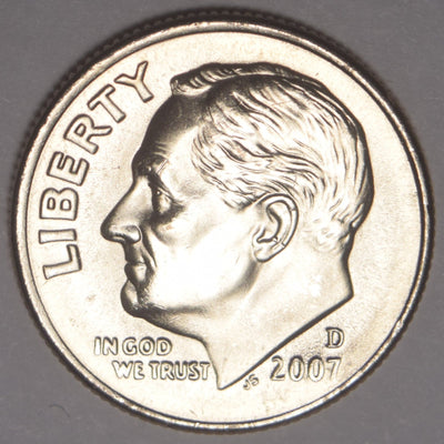 2007-D Roosevelt Dime Brilliant Uncirculated