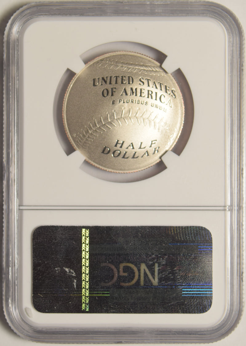 2014-S Baseball Hall of Fame Commemorative Half . . . . NGC PF-70 Ultra Cameo Jackie Robinson Autograph