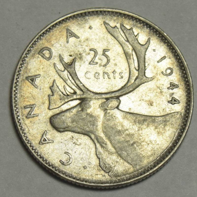 1944 Canadian Quarter . . . . XF/AU