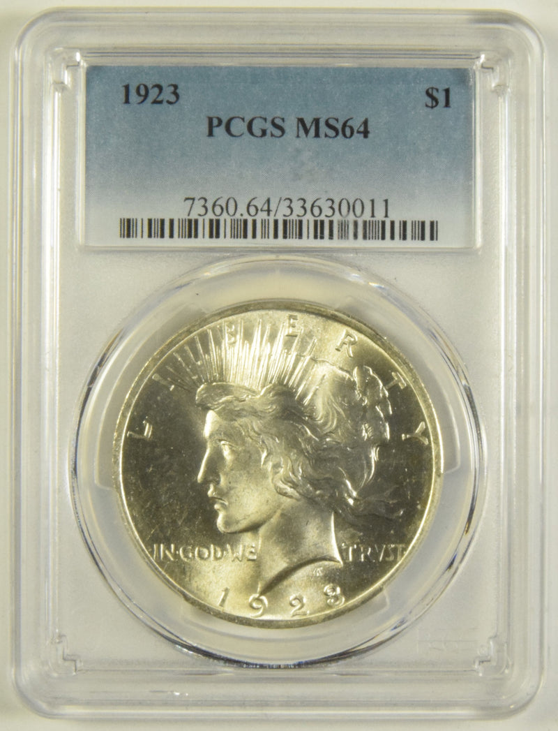 1923 Peace Dollar PCGS MS-64