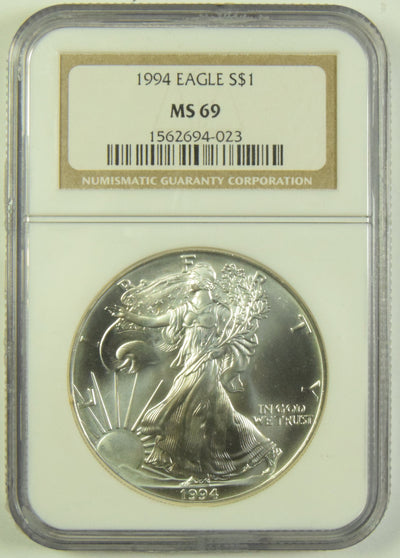 1994 Silver Eagle NGC MS-69
