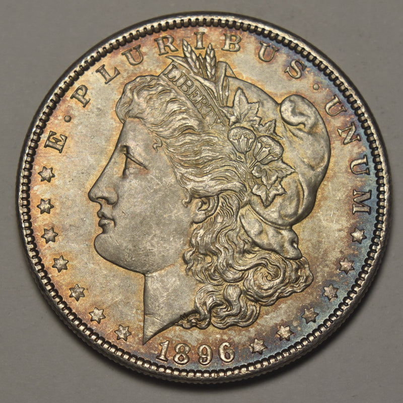 1896 Morgan Dollar . . . . Choice BU+ Color!