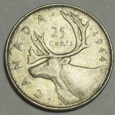 1944 Canadian Quarter Choice About Uncirculated