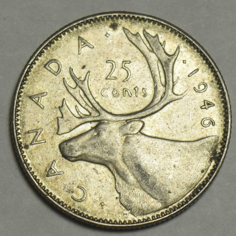1946 Canadian Quarter . . . . XF/AU