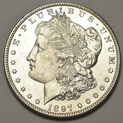 1897 Morgan Dollar Choice BU+ Prooflike