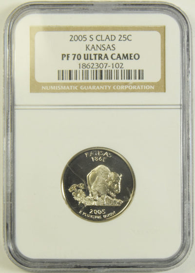 2005-S Kansas State Quarter NGC PF-70 Ultra Cameo