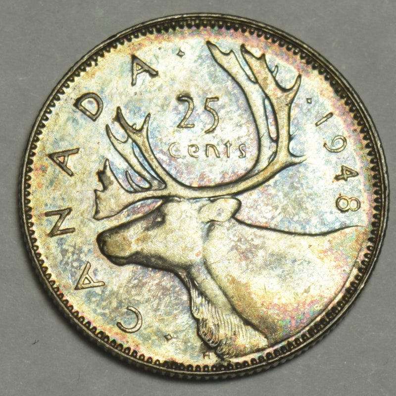 1948 Canadian Quarter . . . . Choice About Uncirculated