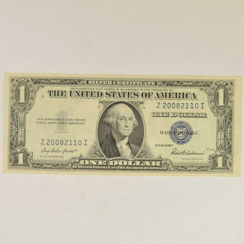 $1.00 1935 F Silver Certificate Gem Crisp Uncirculated