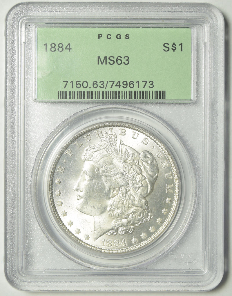 1884 Morgan Dollar . . . . PCGS MS-63