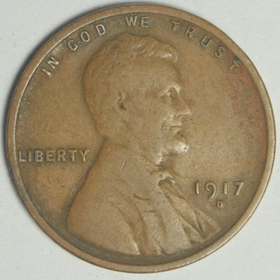1917-D Lincoln Cent Good