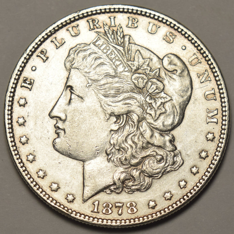 1878 7TF Morgan Dollar . . . . Choice About Uncirculated