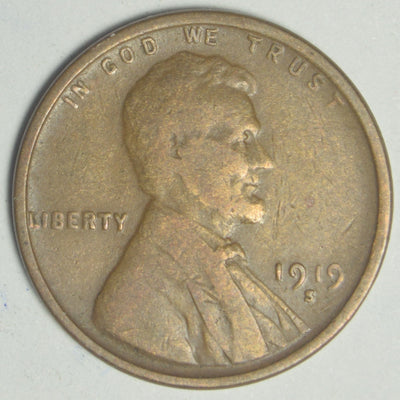 1919-S Lincoln Cent Good