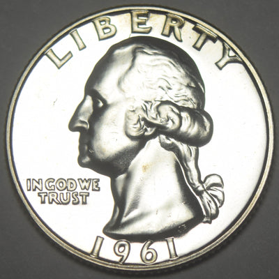 1961 Washington Quarter Gem Brilliant Proof