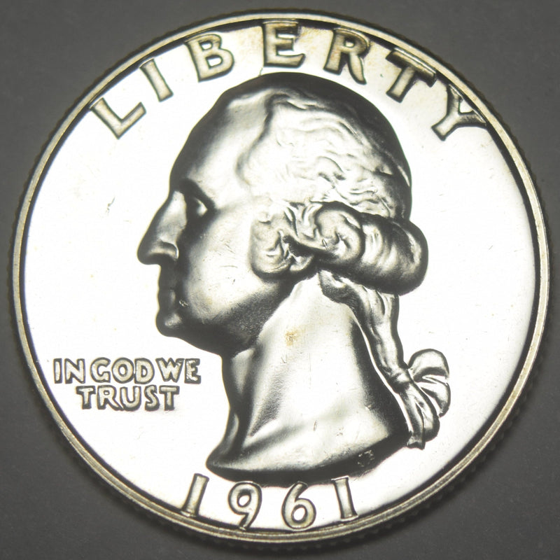 1961 Washington Quarter Gem Brilliant Proof