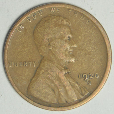 1920-S Lincoln Cent Good
