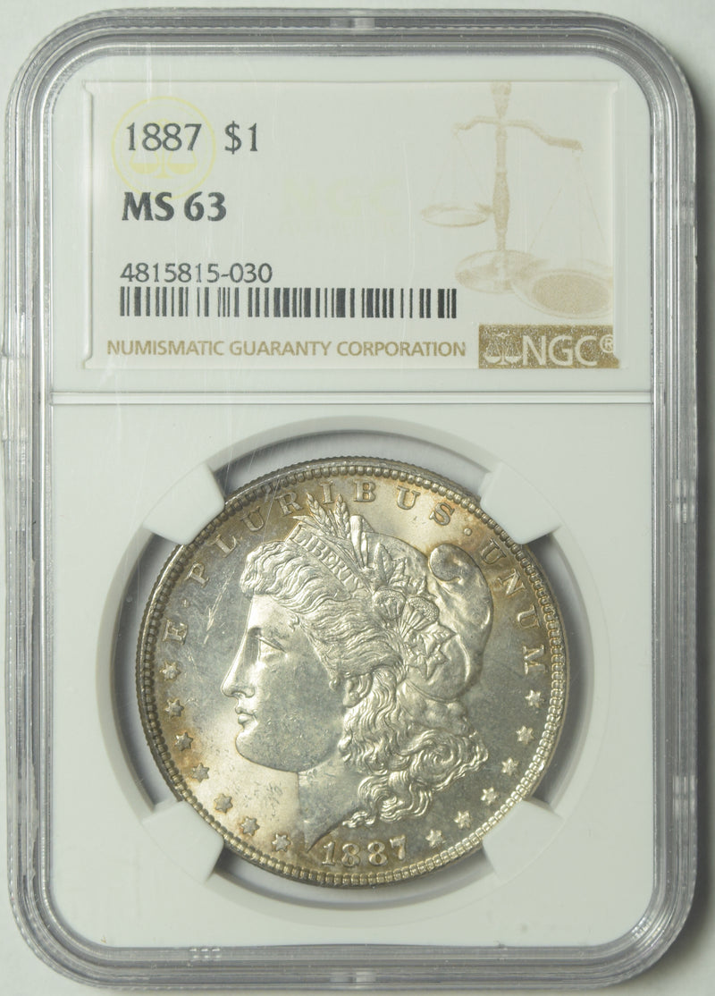 1887 Morgan Dollar . . . . NGC MS-63