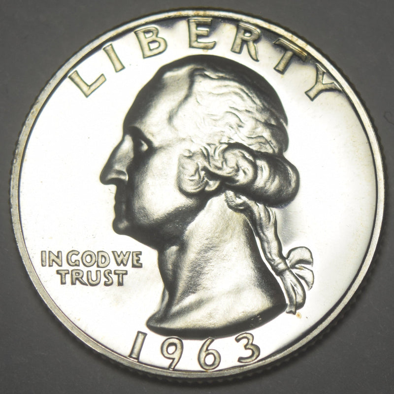 1963 Washington Quarter Gem Brilliant Proof