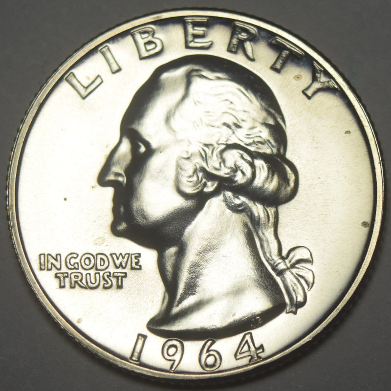 1964 Washington Quarter Gem Brilliant Proof