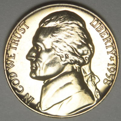 1958 Jefferson Nickel Gem Brilliant Proof