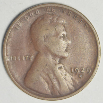 1929-D Lincoln Cent Good