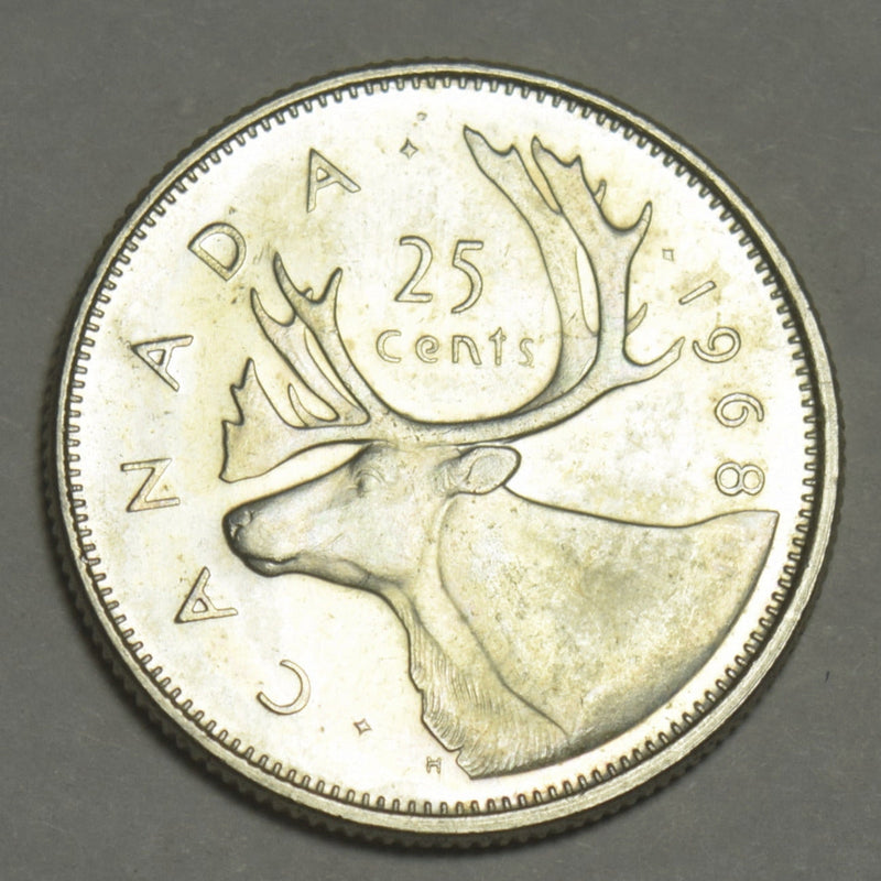 1968 Canadian Quarter Gem BU