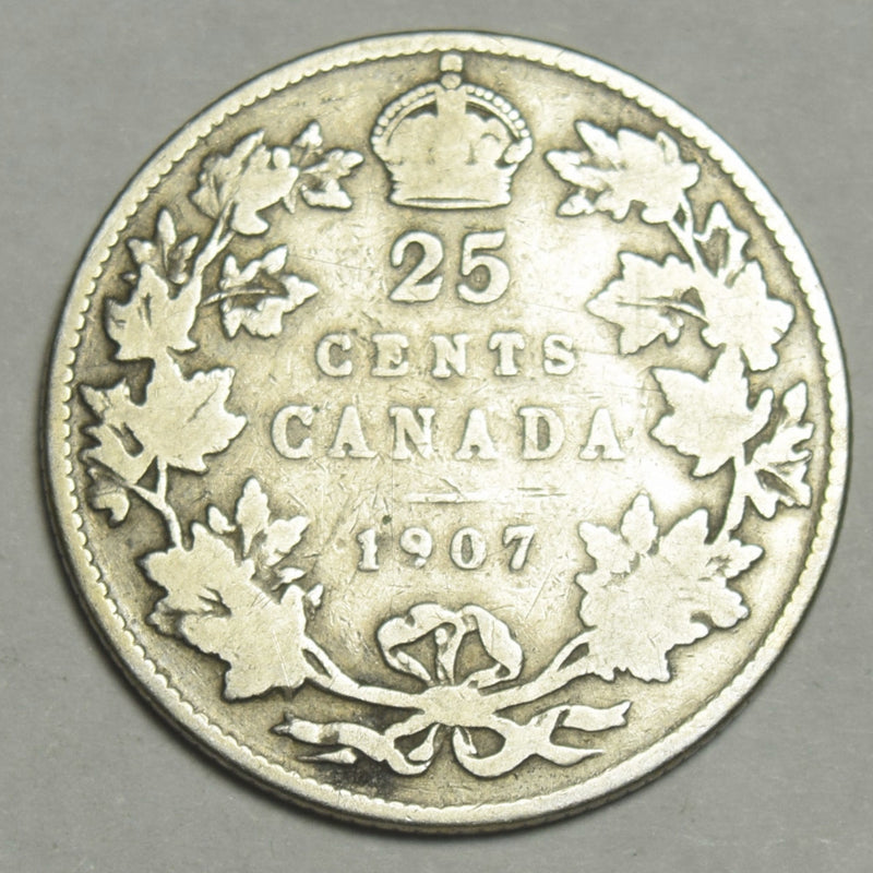 1907 Canadian Quarter . . . . Very Good
