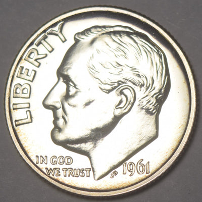 1961 Roosevelt Dime Gem Brilliant Proof