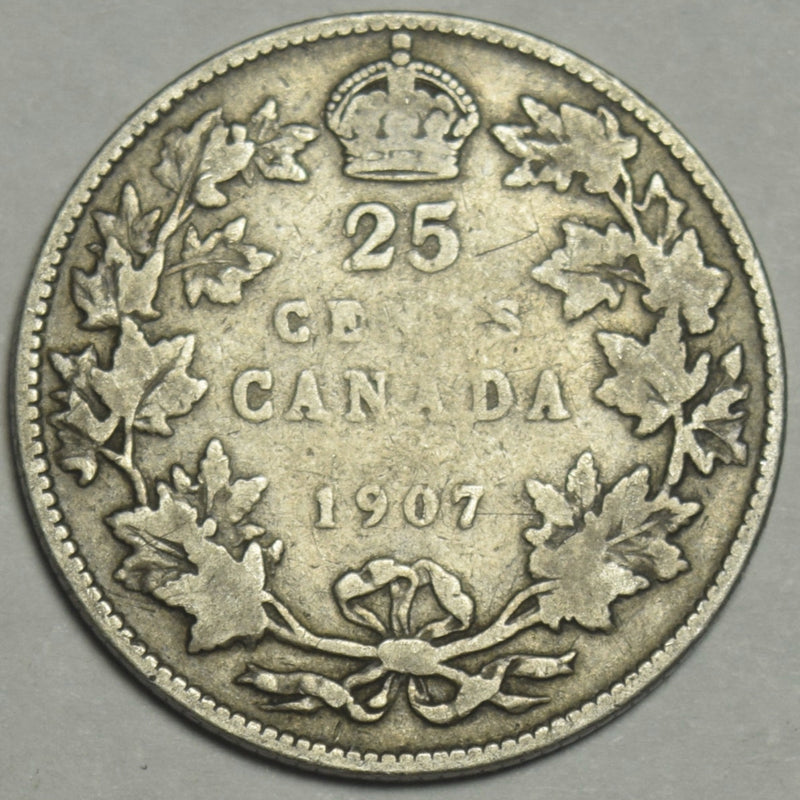 1907 Canadian Quarter . . . . Fine