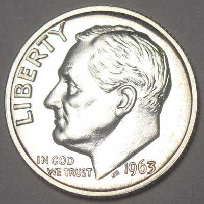 1963 Roosevelt Dime Gem Brilliant Proof
