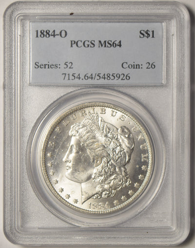 1884-O Morgan Dollar . . . . PCGS MS-64