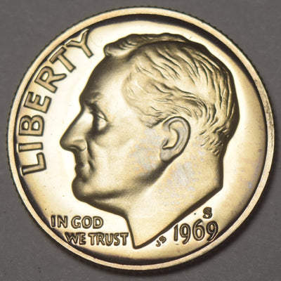 1969-S Roosevelt Dime Gem Brilliant Proof