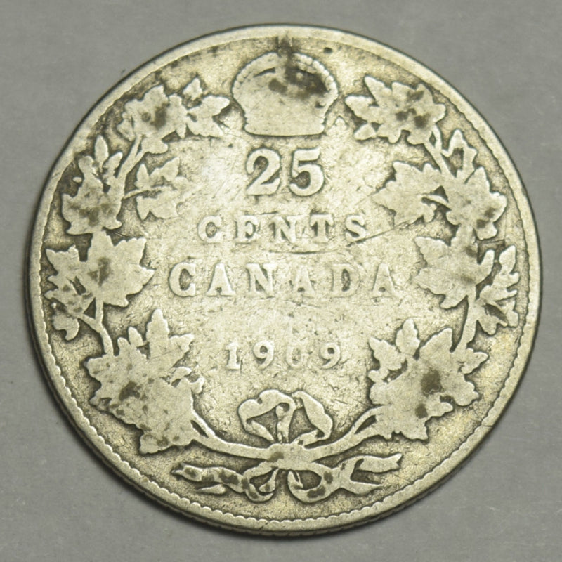 1909 Canadian Quarter . . . . Good