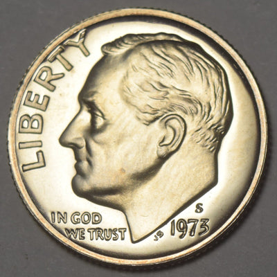 1973-S Roosevelt Dime Gem Brilliant Proof