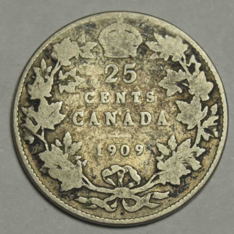 1909 Canadian Quarter . . . . VG/Fine