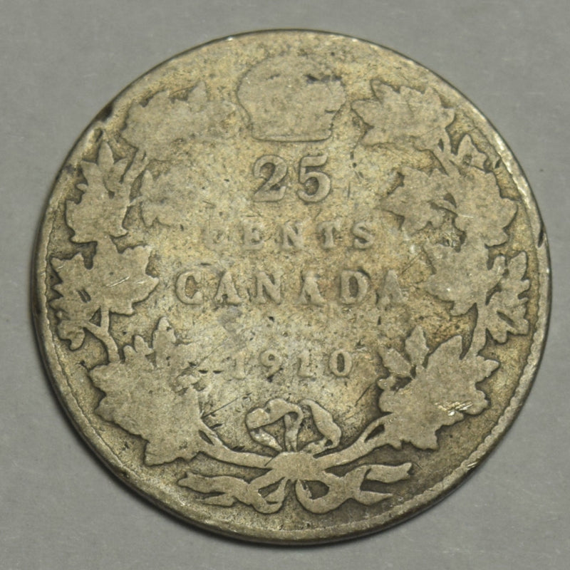 1910 Canadian Quarter . . . . Good