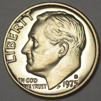 1975-S Roosevelt Dime Gem Brilliant Proof