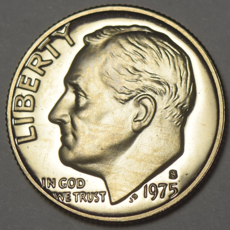 1975-S Roosevelt Dime Gem Brilliant Proof