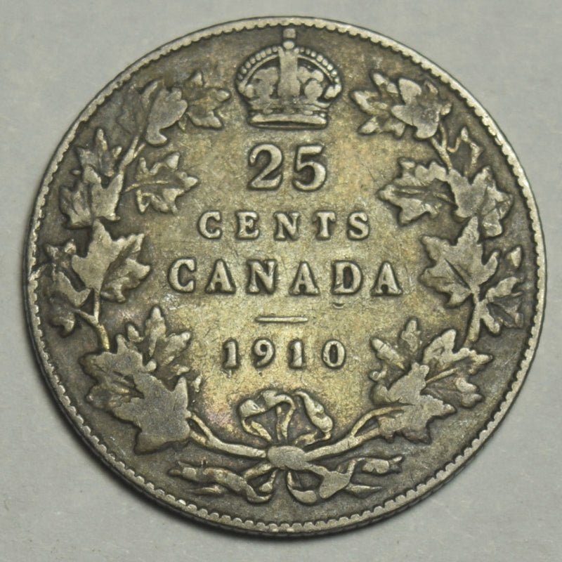 1910 Canadian Quarter . . . . Fine/VF