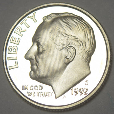 1992-S Roosevelt Dime Gem Brilliant Proof