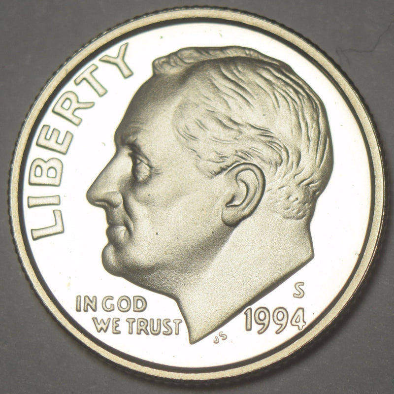 1994-S Roosevelt Dime Gem Brilliant Proof