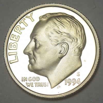 1994-S Roosevelt Dime Gem Brilliant Proof Silver