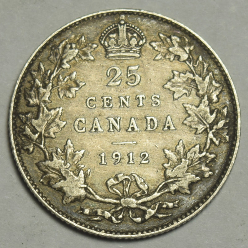 1912 Canadian Quarter . . . . VF/XF