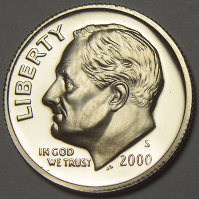 2000-S Roosevelt Dime Gem Brilliant Proof