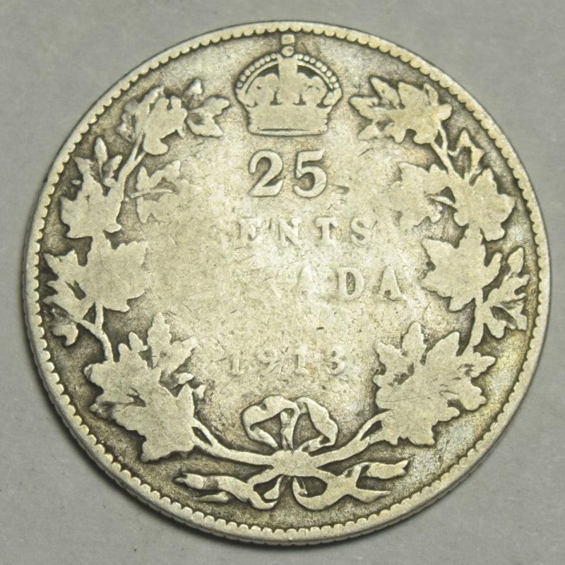 1913 Canadian Quarter . . . . Good
