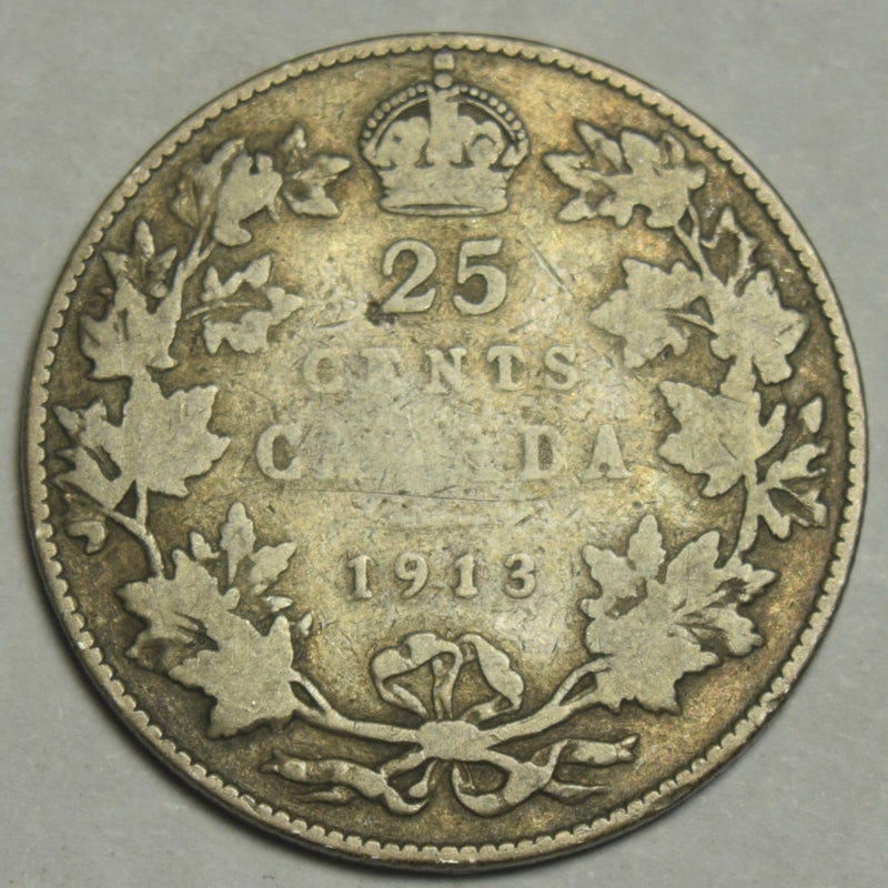 1913 Canadian Quarter . . . . Good/VG