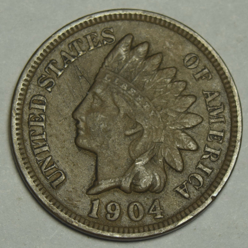 1904 Indian Cent . . . . XF light scratches