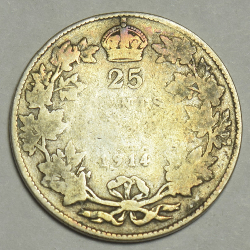 1914 Canadian Quarter . . . . Good
